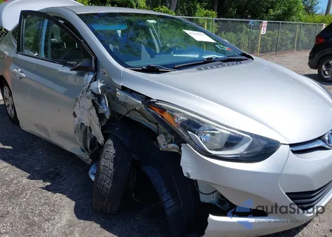 2016 Hyundai Elantra Se из США, поврежденный, VIN 5NPDH4AE3GH666410